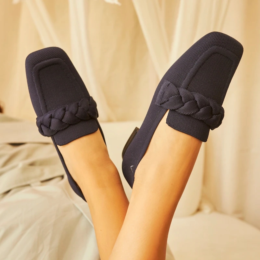 Vivaia Women's Navy Loafers
